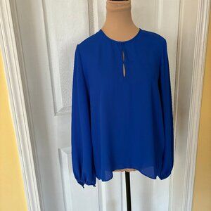 Ellen Tracy Blouse Blue NWOT
